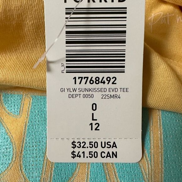 TORRID EVERYDAY TEE - SIGNATURE JERSEY SUNKISSED HEATHER
YELLOW - Picture 7 of 7